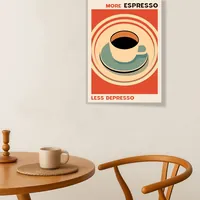 Кофейный постер More Espresso Less Depresso 29x42 см — фото 2