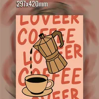 Гейзер, чашка кофе — неоновая вывеска Art Studio