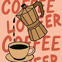 Интерьерный постер гейзер с чашкой кофе для кухни — фото 2