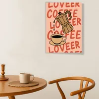 Интерьерный постер гейзер с чашкой кофе для кухни — фото 5