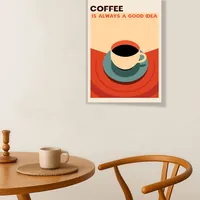 Постер с кофейной чашкой для интерьера — фото 4