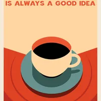 Постер с кофейной чашкой для интерьера — фото 5