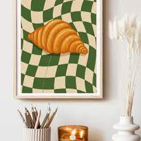 Постер круассан на кухню винтажный — фото 3