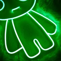 Неоновая вывеска Грут зеленый 35×60 см — фото 3