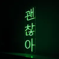 Неоновая вывеска «Всё ок» для магазинов кафе квартир — фото 3