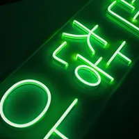 Неоновая вывеска «Всё ок» для магазинов кафе квартир — фото 4