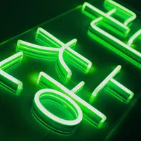 Неоновая вывеска «Всё ок» для магазинов кафе квартир — фото 5