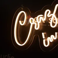 Неоновая вывеска Crazy in Love для стен и интерьера — фото 2