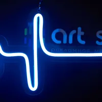 Неоновая вывеска «Биение» на стену 60×30 см — фото 4