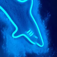 Неоновая вывеска акула для кафе и магазинов — фото 4