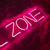 Неоновая вывеска Chill Zone розового цвета с диммером — фото 6