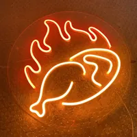 Неоновая вывеска Курица Гриль 40×40 см — фото 2