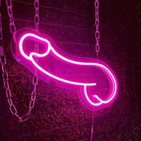 Неоновая вывеска «Мужской орган» 18+ — фото 2