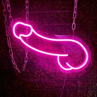 Неоновая вывеска «Мужской орган» 18+ — фото 3