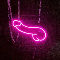 Неоновая вывеска «Мужской орган» 18+ — фото 4