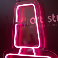 Неоновая вывеска «Лак для ногтей» розовая 34х51 см — фото 2