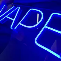 Неоновая вывеска Vape 50x20 синий — фото 4