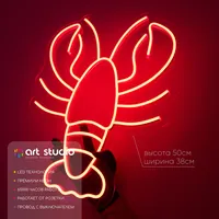 Рак — неоновая вывеска Art Studio