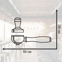Наклейка холдер без фона 50×35 см черная — фото 2