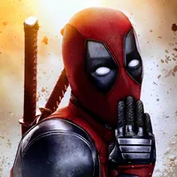 Постер Дедпула 29×42 желто-красный — фото 2