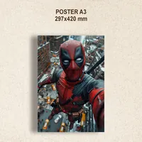 Дедпул делает селфи в городе — неоновая вывеска Art Studio