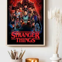 Постер Stranger Things 29×42 см красный — фото 3