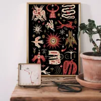 Эзотерический постер с астрологией и магическими символами — фото 2