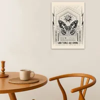 интерьерный постер бабочка минимализм белый — фото 4