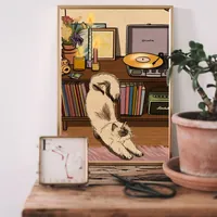 Постер с розовым котенком без рамки — фото 2