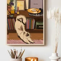 Постер с розовым котенком без рамки — фото 3