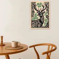 Винтажный постер с изображением оленя — фото 4