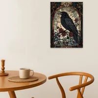 Постер черный ворон готика 29×42 см — фото 4