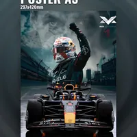 Пилот с кубком, F1 — неоновая вывеска Art Studio