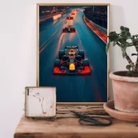 Постер ночная гонка F1 трасса — фото 2