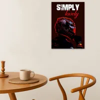 Постер Формулы 1 гонщик в шлеме на плотной бумаге без рамки — фото 4