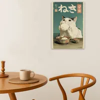 Японский котик на постере в восточном стиле — фото 4