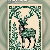 олень — неоновая вывеска Art Studio