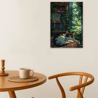 Постер спящего кота интерьерный без рамки — фото 4