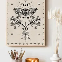 Минималистичный постер с мотыльком 29x42 см — фото 3