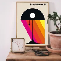 ретро постер стиля Bauhaus 29×42 см — фото 2