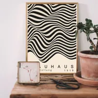 Постер в стиле Bauhaus с оптическим узором — фото 2