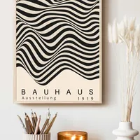 Постер в стиле Bauhaus с оптическим узором — фото 3