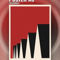 Постер Bauhaus абстрактный 29x42 см без рамки — фото 1