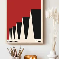 Постер Bauhaus абстрактный 29x42 см без рамки — фото 3