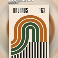 Баухаус. Геометрия форм, Bauhaus — неоновая вывеска Art Studio