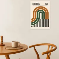 Постер Баухаус геометрия форм 29×42 см интерьерный серый — фото 4