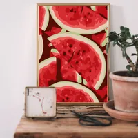 Постер с арбузом летний для кухни — интерьерный декор — фото 2