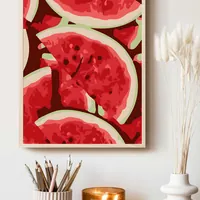 Постер с арбузом летний для кухни — интерьерный декор — фото 3