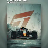 болид Формулы 1 вид сверху, гоночная машина — неоновая вывеска Art Studio