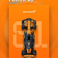 болид Формулы 1 на ярком фоне,  автоспорт — неоновая вывеска Art Studio